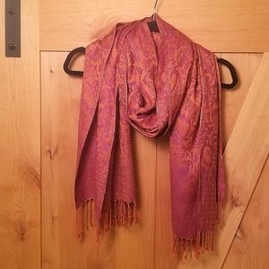 SOLD Pashmina and silk scarf